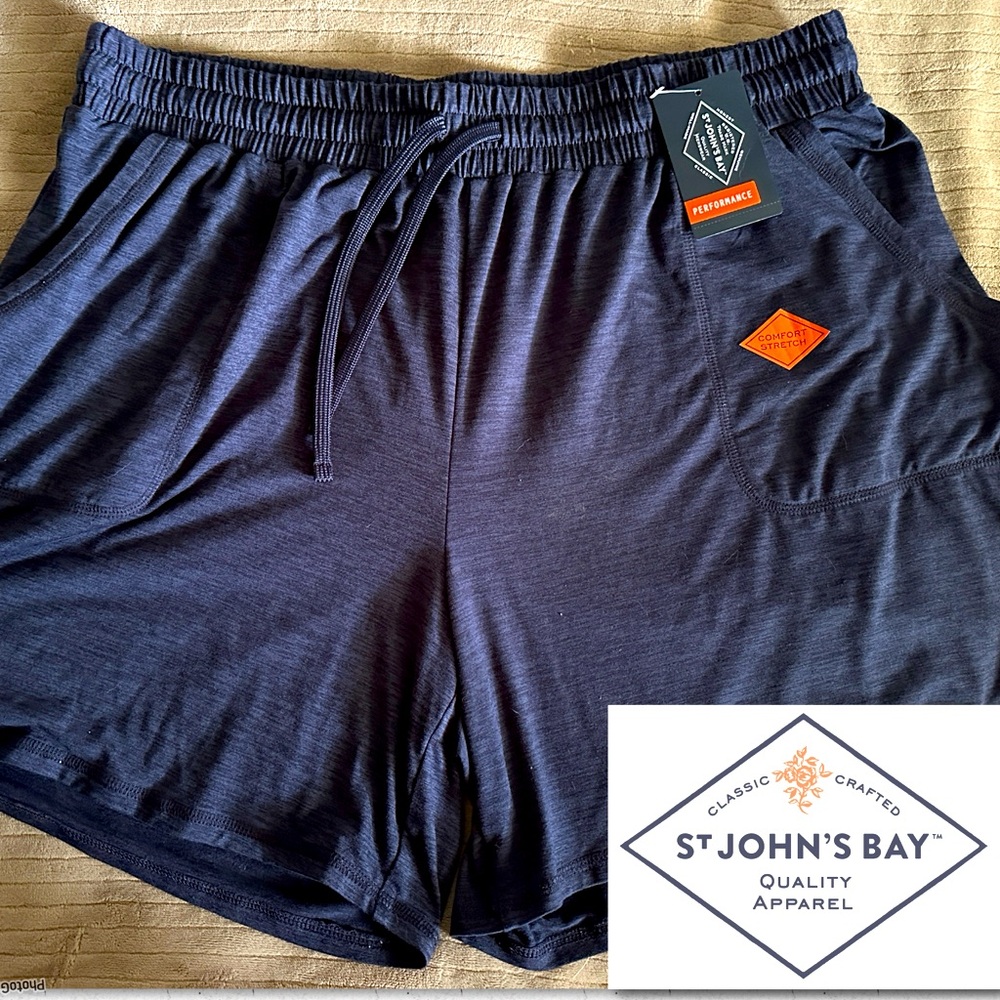 0X Navy Blue SJB Stretch Shorts
